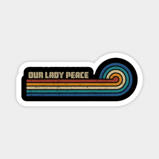 Our Lady Peace - Retro Sunset Magnet