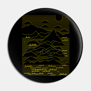 My Mountains and Hiking Art Pin