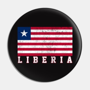 Liberia // Faded-Style Flag Design Pin