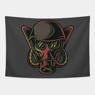 gas mask steampunk Tapestry