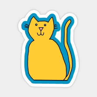 Cute Cat Doodle for Kids Magnet