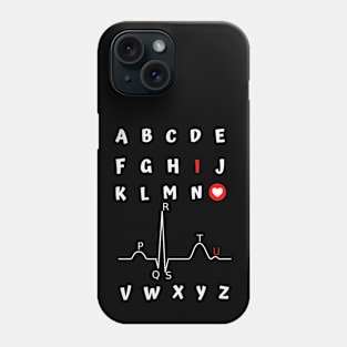 QRS Complex Wave Valentine Theme Phone Case