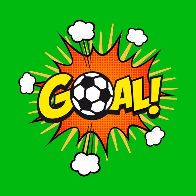 Goal Comic Book Text by JunkyDotCom