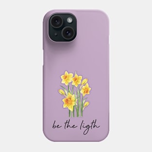 Be the light yellow narcissus in watercolor Phone Case