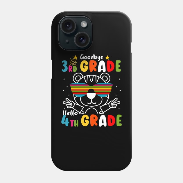 Goodbye 3rd Grade Graduation Hello 4th Grade Last Day Of School Tiger Phone Case by AngelGurro