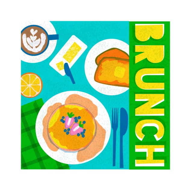 Brunch art print by allysci