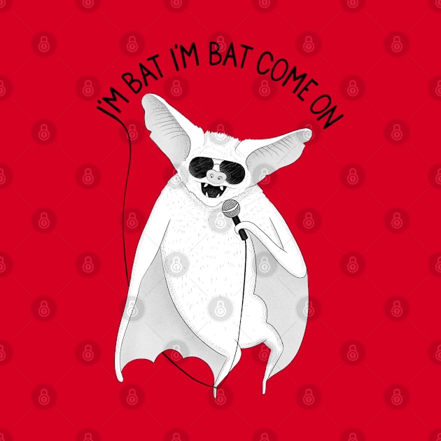 Bat | Animal Karaoke collection | Red by DrawingEggen