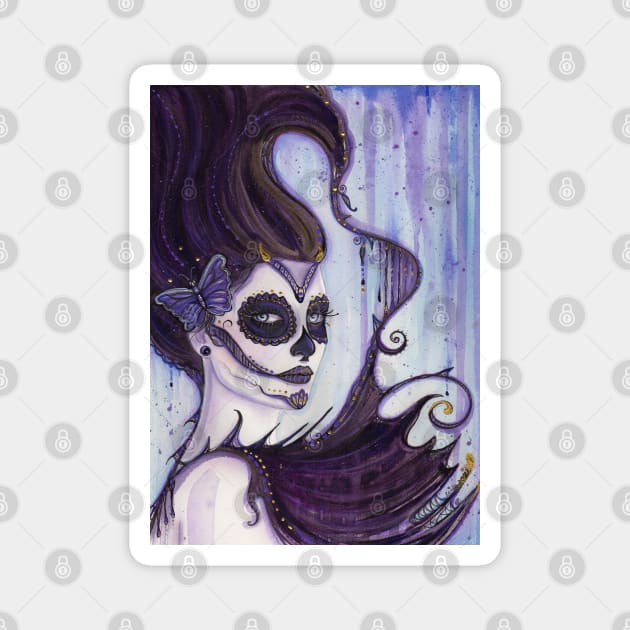 Personal prison day of the dead by Renee Lavoie Magnet by ReneeLLavoie