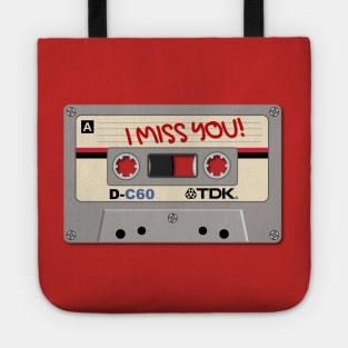 Vintage Audio Tape - TDK - I Miss You! Tote