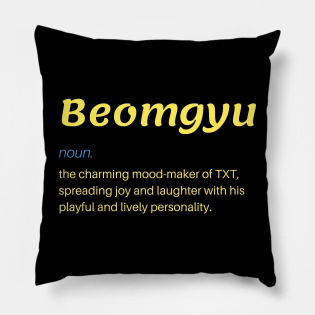 Definition of Beomgyu TXT Pillow by wennstore