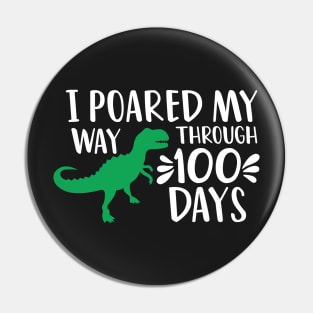 Boy 100 Days of School Pin