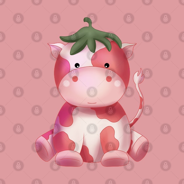 Strawberry Cow by Niina