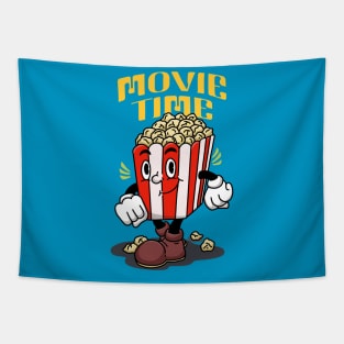 Popcorn Mascot Cartoon Tapestry