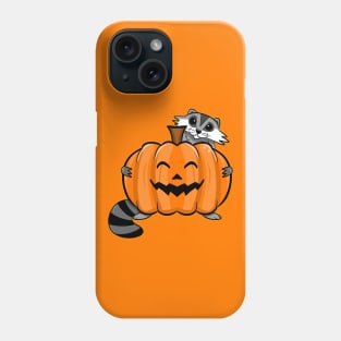 JACK-O-LANTERN RACCOON Phone Case