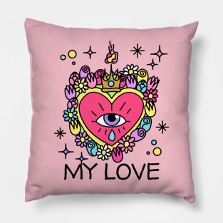 My Love Heart Corazon Pillow