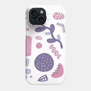 Geometric shapes and forms in boho style. Phone Case