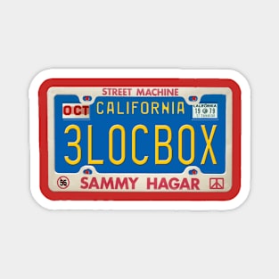 Sammy Hagar - Three Lock Box License Plate Magnet