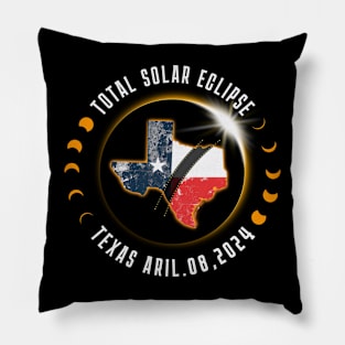 texas solar eclipse Pillow