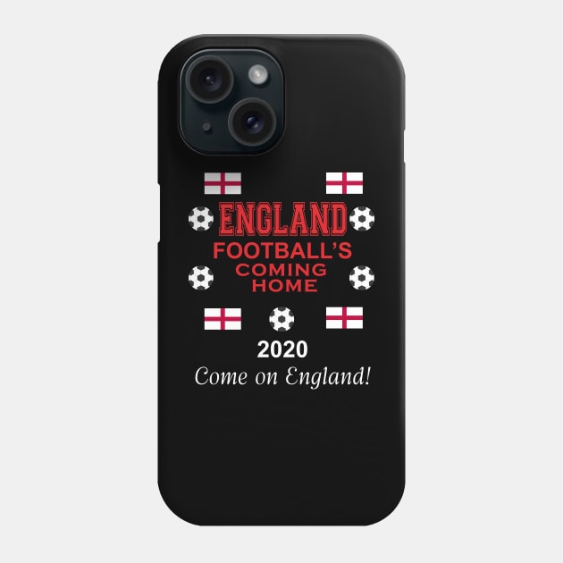 England  2020 Football's coming home. Phone Case by AJ techDesigns