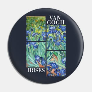 Van Gogh Irises Stylised Pin