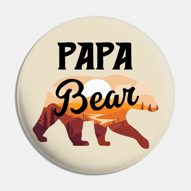 Papa Bear Pin by Super Atomic Tees