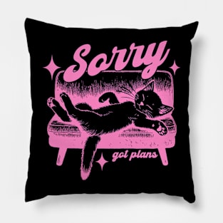 Sorry Got Plans Pillow