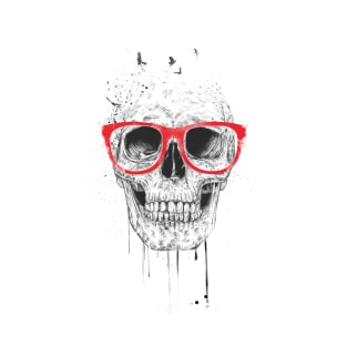 Skull with red glasses T-Shirt