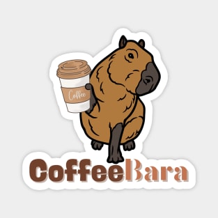 Coffee + Capybara = Coffeebara Magnet