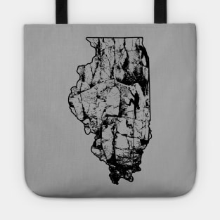 Rock Climbing Illinois Rock Climber State Map Tote