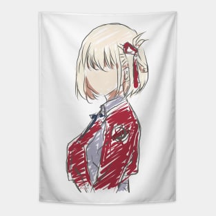 Lycoris Recoil Chisato Anime and Manga Characters Wallpaper Tapestry