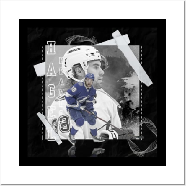 Brandon Hagel Hockey Paper Poster Red Lightning 3 Women's T-Shirt