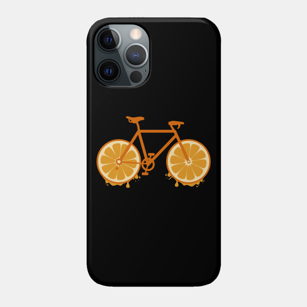 Orange Bike Fitness Workout - Biking - Phone Case