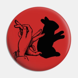 Rabbit shadow Pin