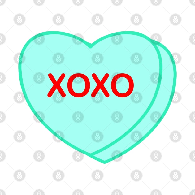 Conversation Heart: XOXO by LetsOverThinkIt