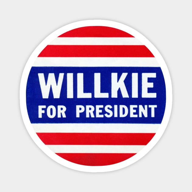 1940 Wendell Willkie For President Magnet by historicimage