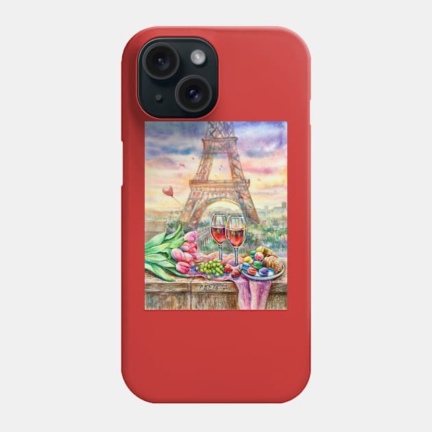 Paris France Phone Case by EL_ART