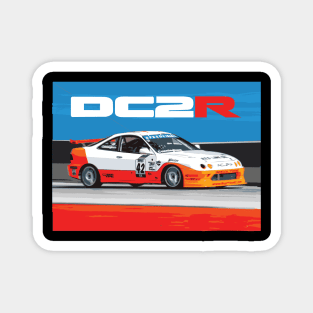 dc2 type r realtime racing touring championship car Magnet