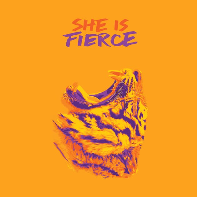 She is Fierce by polliadesign