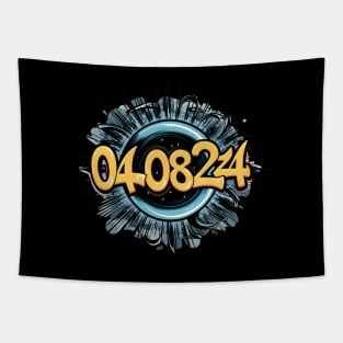 Solar Eclipse, Graffiti Design Tapestry