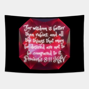 Proverbs 8:11 King James Version Bible Verse Tapestry