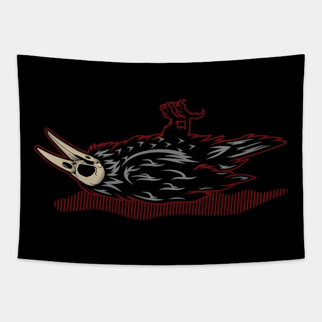 Dead crows Tapestry by Shankara