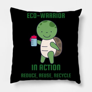 Eco Warrior in Action Pillow