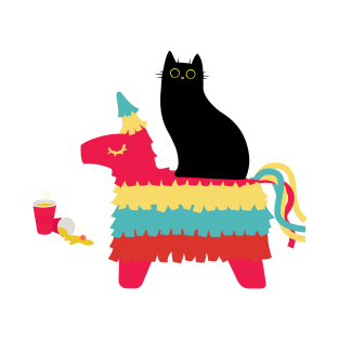 Cat riding piñata T-Shirt