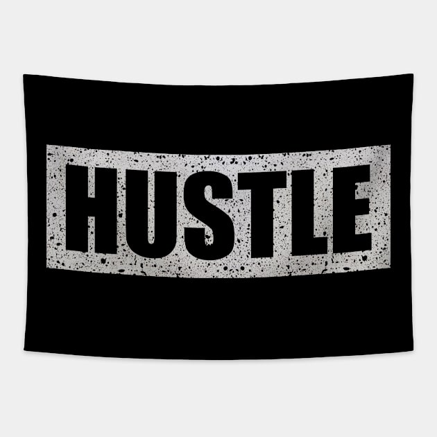 Hustle Cement Box Tapestry by Tee4daily