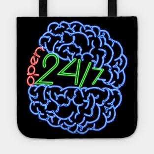 OPEN MIND. 24/7 OPEN. Tote