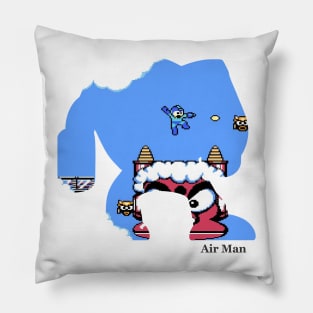 Air Man Silhouette - Mega Man 2 Pillow