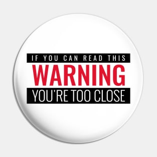 Social Distance Warning Pin