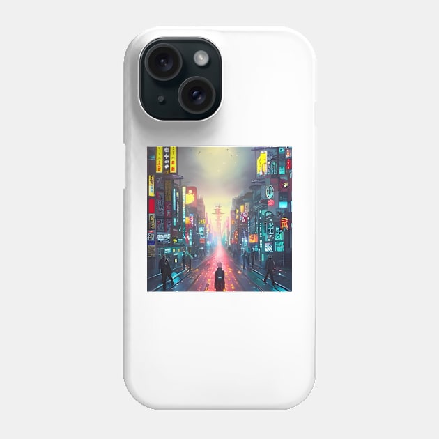 Tokyo Neon - Night Scenario - Animated Royal look Phone Case by Trendy-Now