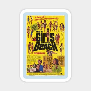 Vintage Movie - Girls On The Beach Poster Magnet