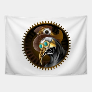 Steampunk Plague Doctor Tapestry